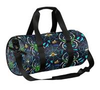 Borsone da viaggio Weekender per la notte da palestra per donne e uomini | Borsa sportiva leggera da ballo, tasca con cerniera, per adolescenti - Spider Web Bee