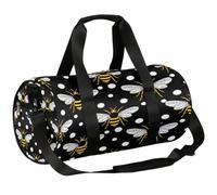 Borsone da viaggio Weekender per la notte da palestra per donne e uomini | Borsa sportiva leggera da ballo, tasca con cerniera, per adolescenti - Carino api