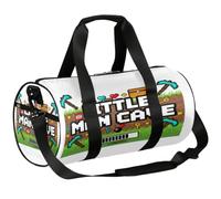 Borsone da viaggio Weekender per la notte da palestra per donne e uomini | Borsa sportiva leggera da ballo, tasca con cerniera, per adolescenti - Little Man Cave Gamer