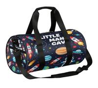 Borsone da viaggio Weekender per la notte da palestra per donne e uomini | Cosmic Little Man Cave - Borsa sportiva leggera da ballo, tasca con cerniera, per adolescenti