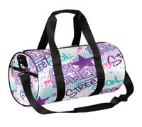 Borsone da viaggio Weekender per la notte da palestra per donne e uomini | Girl Power - Borsa sportiva leggera da danza, tasca con cerniera, per adolescenti