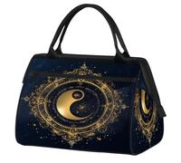 Borsone da viaggio Yin Yang Tai Chi, per donne, uomini, bambini, ragazzi, ragazze, weekend, 24 l, borsone da cabina per sport, palestra, yoga, Colore, Grande, Organizer per borse