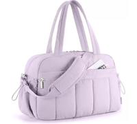 Borsone da weekend di grande capacità con tasca bagnata - Borsone sportivo resistente e impermeabile, borsa da palestra multiscomparto for uomo e donna, perfetto for viaggi brevi(Purple)