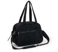 Borsone da weekend di grande capacità con tasca bagnata - Borsone sportivo resistente e impermeabile, borsa da palestra multiscomparto for uomo e donna, perfetto for viaggi brevi(Black)