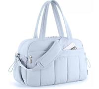 Borsone da weekend di grande capacità con tasca bagnata - Borsone sportivo resistente e impermeabile, borsa da palestra multiscomparto for uomo e donna, perfetto for viaggi brevi(Blue)