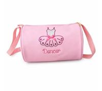 Borsone Danza Ballerina per Ragazze , Rosa , Rosa | pu pelle e tessuto oxford | tracolla in nylon | hardware in metallo | per lezioni di danza | per allenamento | per ragazze