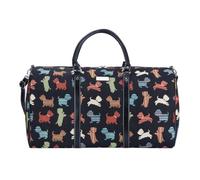 Borsone grande arazzo con cucciolo di cane, design elegante per la notte e il weekender, spazioso e resistente, per gli amanti dei cani e gli appassionati di viaggio (cucciolo giocoso, cucciolo)