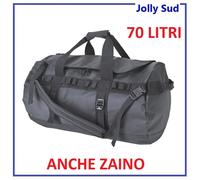 Borsone Grande Borsa Nera Zaino Impermeabile da Lavoro Viaggio Palestra Sportivo