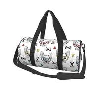 Borsone grande da viaggio - Simpatico bulldog francese (1) borsa da palestra per donne e uomini, borsa da viaggio pieghevole per donne e uomini con tasche multiple con cerniera
