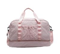 Borsone in nylon con scomparti asciutti e bagnati, borse a tracolla per palestra, viaggi e attività all'aria aperta, borsa per la notte, B, Bellezza di massa