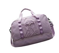 Borsone in nylon con scomparti asciutti e bagnati, borse a tracolla per palestra, viaggi e attività all'aria aperta, borsa per la notte, Viola, Bellezza di massa