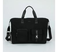 BORSONE IN NYLON CON TASCHE NERO - Mimi Mua