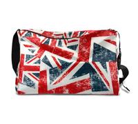 Borsone in pelle con bandiera del Regno Unito Union Jack, unisex, unisex, con bandiera del Regno Unito, per il fine settimana, lo sport, la palestra, borsa da viaggio, borsa a tracolla singola,