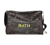 Borsone in pelle con formula matematica, per uomo, donna, ragazzi, ragazze, fine settimana, matematica, sport, palestra, borsa da viaggio, borsa a tracolla singola, Colore, 18.5L, Organizer per borse