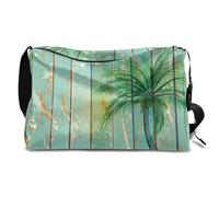 Borsone in pelle di cocco per uomo, donna, ragazzi e ragazze, borsa da viaggio con albero per il fine settimana durante la notte sport borsa da viaggio borsa a tracolla singola, Colore, 18.5L,