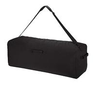 Borsone in tela da 150 l, extra large, per viaggi, sport e campeggio, Nero, 42” X 15” X 15”