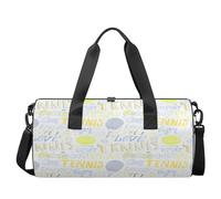 Borsone leggero per racchetta da tennis, palestra, allenamento, borsa a tracolla, borsone da viaggio, per uomini e donne (a tema sportivo), Racchetta da tennis, 17.6(L) x 9(W) x 9(H) inch