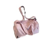 Borsone Palestra Canvas Zipper Travel Handbag Solid Large Capacity Simple Casual Shoulder Bag Soft Versatile Crossbody Bag(Pink)