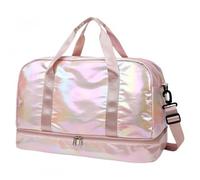 Borsone Palestra Donna con Scomparto Scarpe e Tasca Umida, Grande Borsa da Viaggio Impermeabile 40L, Borsone Sportivo per Piscina Yoga e Borsa Ospedale Parto, Bagaglio a Mano Leggero con Tracolla