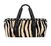 Borsone Palestra Modello di Pelle di Tigre Borsa Sportiva Bambini Donna Borsa Nuoto Impermeabile Borsa da Viaggio Borsa Fitness per Campeggio Picnic Weekend 45x23x23cm