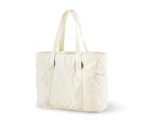 Borsone Palestra Uomo Women Waterproof Travel Duffel Bag Lightweight Shoulder Weekender Overnight Bag for Gyms Weekend Getaway(Beige)