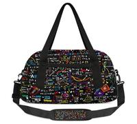 Borsone per bambini con motivo geometrico, per la matematica, per la notte, per ragazze e ragazzi, per educazione scientifica, leggero, per sport, palestra, per bambini, piccolo, per la notte,