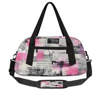 Borsone per bambini con pittura a olio astratta, piccola borsa sportiva leggera da viaggio per ragazzi e ragazze, borsa da viaggio per weekend, borsa da palestra per la scuola e il pigiama party