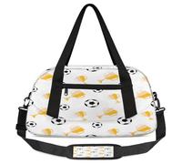 Borsone per bambini con trofei di calcio, per ragazze e ragazzi, borsa leggera da palestra per bambini, piccola borsa da viaggio per danza, Trofei Calcio, 18.5L x 7.8W x 9.4H