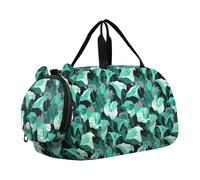 Borsone per bambini in stile gotico Lily Mint Camouflage con scomparto per scarpe multifunzionale Weekender borsa da ballo per viaggi, sport, borsone, weekender bolsa para hombre
