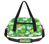 Borsone per bambini per la notte di San Patrizio, per ragazze e ragazzi, borsa leggera per sport e palestra per bambini, piccola borsa da viaggio per la danza, Giornata di San Patrizio, 18.5L x 7.8W x