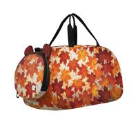 Borsone per bambini per ragazzi e ragazze autunno foglie d'acero autunno | Overnight Bags Weekender Sleepover Borsa a mano per viaggi, palestra, sport, danza