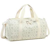 Borsone per palestra, sport, donna, ragazza, allenamento, borsa da viaggio, weekender, con scomparto per scarpe e tasca bagnata, A-Fiore Viola 177, L, Borsone
