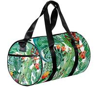 Borsone piccolo, borsa sportiva per yoga, cactus e camaleonte, borsa da viaggio per fitness all'aperto