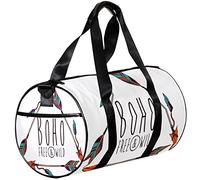 Borsone piccolo, borsa sportiva per yoga, piume, freccia boho, borse per fitness all'aperto, borsa da viaggio