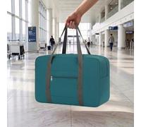 Borsone pieghevole da viaggio per donne e uomini, leggero bagaglio sotto il sedile per il fine settimana o l'uso in palestra, Verde, 17.7 x 12.6 x 6.3 inches, Sportivo