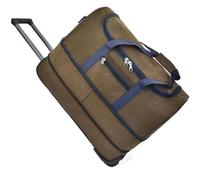 Borsone porta abiti con ruote for viaggi, borsone espandibile con ruote, borsa da viaggio portatile con trolley, borsa da viaggio for bagaglio a mano, borsa da weekend for donne e uomini.(Brown)
