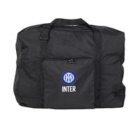 Inter, Borsone Richiudibile Unisex-Adulto, Nero, free size