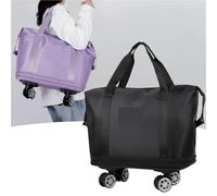 Borsone Rotante Con Ruote Borsa for bagagli espandibile con ruota universale Borsa da viaggio for viaggi d'affari di grande capacità for la separazione di materiali asciutti e bagnati Per I Viaggi, Il