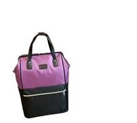 Borsone Rotante Con Ruote Zaino con ruote da donna Trolley da viaggio da donna Zaino da viaggio con ruote Borse da viaggio con ruote Oxford di grande capacità Per I Viaggi, Il Lavoro E(Purple)