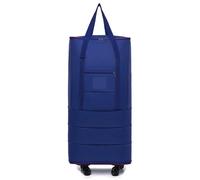 Borsone Rotante Con Ruote Zaino da viaggio con ruote staccabili, scomparti multipli e regolabile for uso lavorativo o turistico, borsa da viaggio for il fine settimana Per I Viaggi, Il Lavoro E(Blue)
