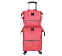 Borsone Rotante Con Ruote Zaino trolley da viaggio Borse da viaggio Zaini con ruote da donna Borsa trolley con ruote Valigia da viaggio Oxford Per I Viaggi, Il Lavoro E(Watermelon red)