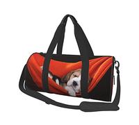 Borsone rotondo Borsa da viaggio adorabile per cuccioli di Beagle Borsa da weekend per yoga