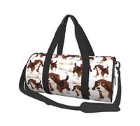 Borsone rotondo Borsa da viaggio modello cane Beagle Borsa a mano fitness per yoga
