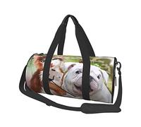 Borsone rotondo Borsa da viaggio per selfie con posa di cani e gatti Borsa a mano resistente per lo sport