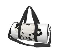 Borsone rotondo con stampa dalmata, borsa da viaggio in tela, impermeabile e resistente agli strappi. Borsa da viaggio pieghevole per il fine settimana