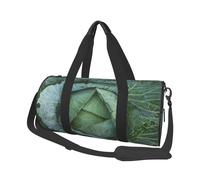 Borsone rotondo con stampa di cavolo luminoso, borsa da viaggio in tela, impermeabile e resistente agli strappi. Borsa da viaggio pieghevole per il fine settimana