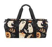 Borsone rotondo da palestra con tracolla staccabile Hallowed Happy Little Cutie borsa da allenamento borsa da notte per donne uomini, Multicolore, Taglia unica, Bagaglio a mano