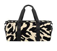 Borsone rotondo da palestra con tracolla staccabile Zebra Stripe allenamento borsa da notte per donne uomini, Multicolore, Taglia unica, Bagaglio a mano