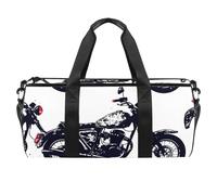 Borsone rotondo sportivo da palestra con tracolla staccabile linea moto modello allenamento borsa da notte per donne uomini, Multicolore, Taglia unica, Bagaglio a mano