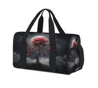 Borsone sportivo 3D con luna magica fiore per bambini ragazze ragazzi donne uomini pernottamento weekend borsa da viaggio Tote Carry palestra borsone casual